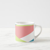 幾何パタモダンンストライプのモノグラム エスプレッソカップ (右)