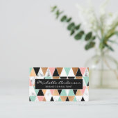 幾何パタモダンーン |大理石のカラーウェイ 名刺 (スタンド正面)