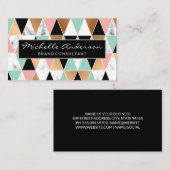 幾何パタモダンーン |大理石のカラーウェイ 名刺 (正面/裏面)