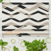 幾何パーソナライズされたはっきりした柄タオル キッチンタオル (折り畳み)