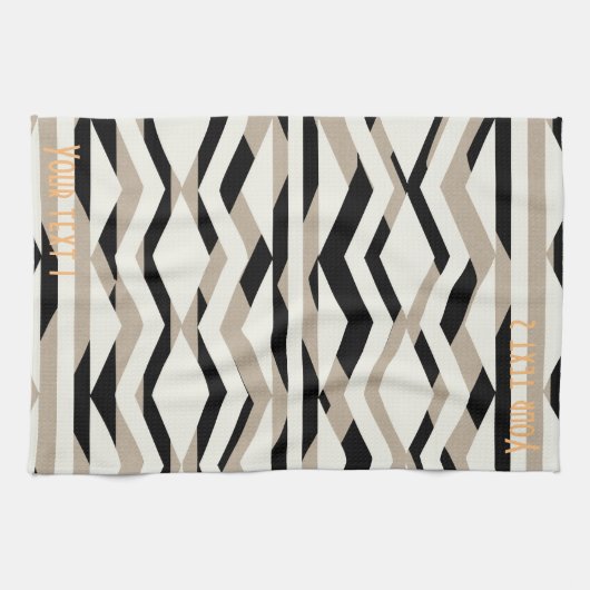 幾何パーソナライズされたはっきりした柄タオル キッチンタオル (横)