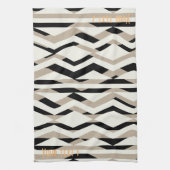 幾何パーソナライズされたはっきりした柄タオル キッチンタオル (縦)