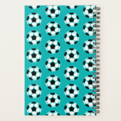 幾何パーソナライズされたサッカーボールキッズスポーツ プランナー手帳 (裏面)