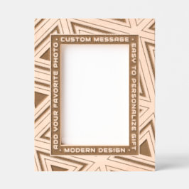 幾何パーソナライズされたモダン版木、銅版、版画アールデコ レーザー彫刻フレーム