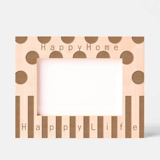 幾何パーソナライズされた感動的デザイン レーザー彫刻フレーム (正面)