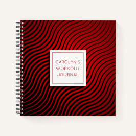 幾何パーソナライズされた波形ジャーナル ノートブック