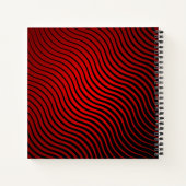 幾何パーソナライズされた波形ジャーナル ノートブック (裏面)