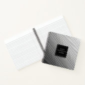 幾何パーソナライズされた波形ジャーナル ノートブック (内部)