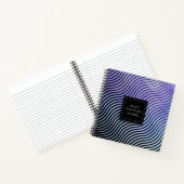 幾何パーソナライズされた波形ジャーナル ノートブック (内部)