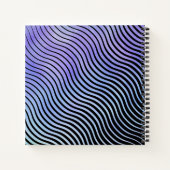 幾何パーソナライズされた波形ジャーナル ノートブック (裏面)