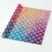 幾何パーソナライズされた誕生日ラッピング紙 ラッピングペーパー (アンロールド)