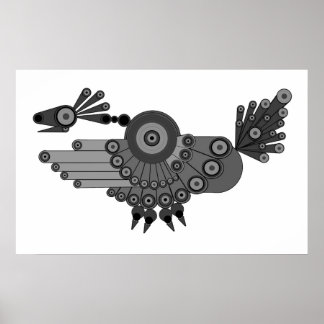 幾何ピーコックデザイン ポスター