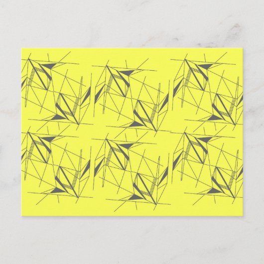 幾何ファンキー模様 ポストカード (正面)