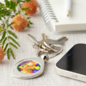 幾何ファンキー色数々のデザイン キーホルダー (側面)