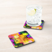 幾何ファンキー色数々のデザイン コースター (右側)