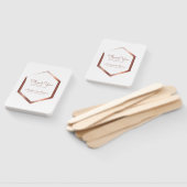 幾何フェイクモダン金ゴールド結婚ありがとう ハンドファン (組立なし)