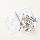 幾何フクロウデザイン ノートブック (内部)