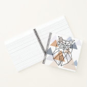 幾何フクロウデザイン ノートブック (内部)