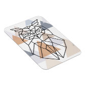 幾何フクロウデザイン マグネット (右側)