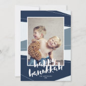 幾何ブロック | ハヌカーとクリスマスの異教徒 シーズンカード (正面)