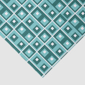 幾何マス青パターン 薄葉紙 (詳細)