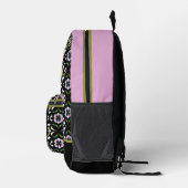 幾何マルチカラー プリントバックパック (右)