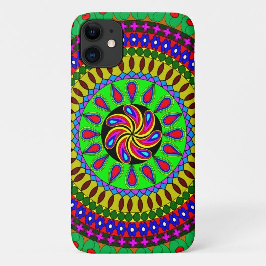 幾何マンダラアートデザイン Case-Mate iPhoneケース (裏面)