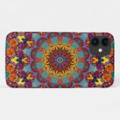 幾何マンダラアートブルーカラーデザイン Case-Mate iPhoneケース (裏面(横))