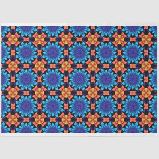 幾何マンダラデザインティッシュペーパー 薄葉紙 (正面)