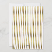 幾何ミニマルクリスマスツリーホリデーカード シーズンカード (裏面)