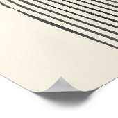 幾何ミニマルコンテンポラリーアーチの芸術 ポスター (角)