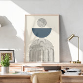 幾何ミニマルコンテンポラリーアーチの芸術 ポスター