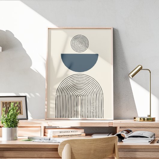 幾何ミニマルコンテンポラリーアーチの芸術 ポスター