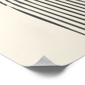 幾何ミニマルコンテンポラリーアーチの芸術 ポスター (角)