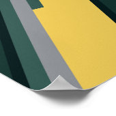 幾何ミニマルストライプ ポスター (角)