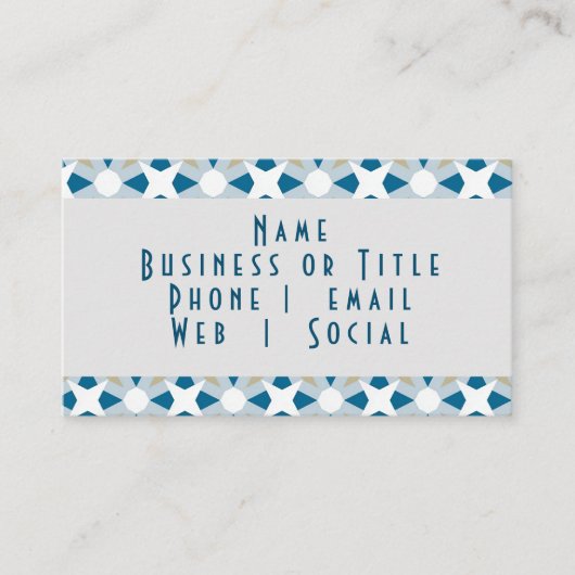 幾何ミニマルデザイン 名刺 (正面)