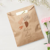 幾何ミニマル土形植物単図 フェイバーバッグ (封をした状態)