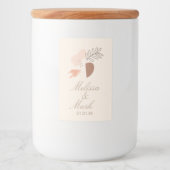 幾何ミニマル土形植物単図 フードラベル (正面)