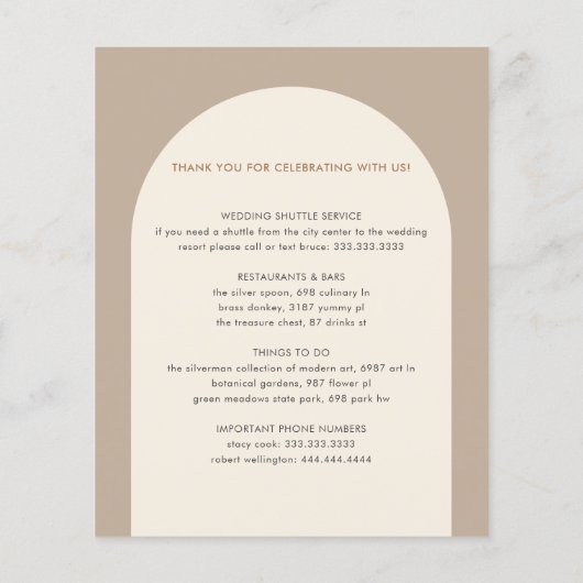 幾何ミニマル砂アー結婚チの日程 (裏面)