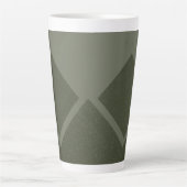 幾何モスグリーンラテマグ カフェラテマグ (正面)