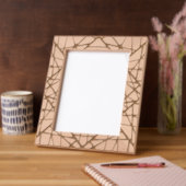 幾何モダンの レーザー彫刻フレーム (左)