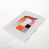 幾何モダンもありがとう 箔招待状 (回転した状態)