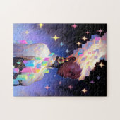 幾何モダンアニメ女子 ジグソーパズル (横)