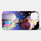 幾何モダンアニメ女子 Case-Mate iPhoneケース (裏面 (横))