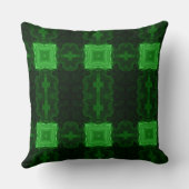 幾何モダンアートエメラルドグリーン装飾用クッション クッション (裏面)