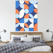 幾何モダンエレガント抽象芸術ミニマリスト キャンバスプリント (インサイチュ (寝室))