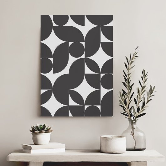 幾何モダンエレガント抽象芸術ミニマリスト キャンバスプリント