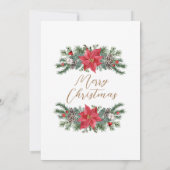 幾何モダンエレガント金ゴールドクリスマスパーティー 招待状 (裏面)