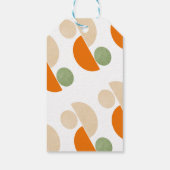 幾何モダンカラフルキノコの赤ちゃんシャワー ギフトタグ (裏面)