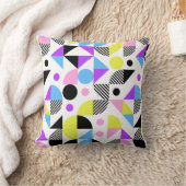 幾何モダンカラフルパターン クッション (ブランケット)